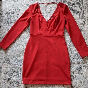 Express Red Mini Dress Size Small